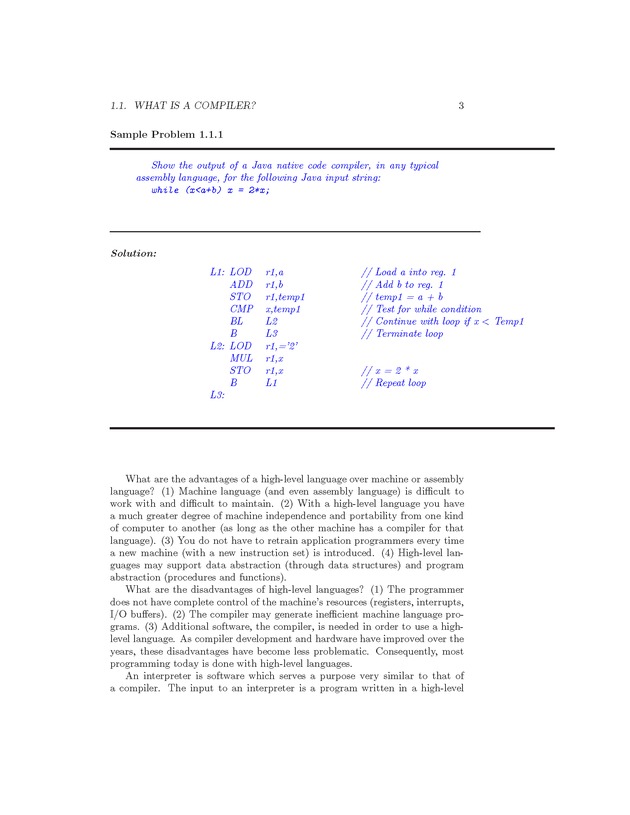 Compiler Design: Theory, Tools, and Examples - Page 3